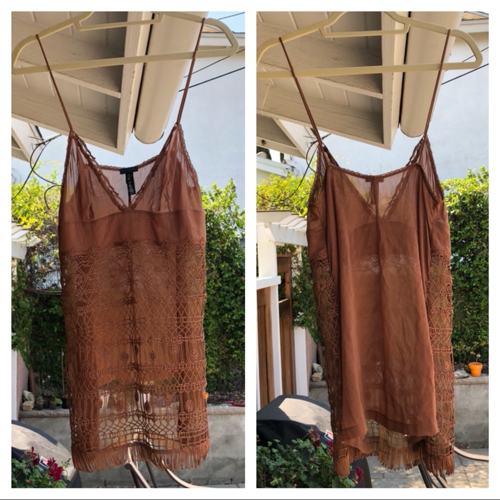 La Perla sheer silk embroidered cami/chemise